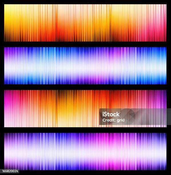 Kolorowe Transparenty - Stockowe grafiki wektorowe i więcej obrazów Abstrakcja - Abstrakcja, Błyszczący, Czerwony