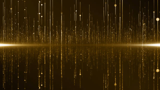 istock Particles gold glitter bokeh award dust abstract background 1658216368