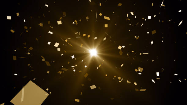 istock Particles gold glitter bokeh award dust abstract background 1658216938