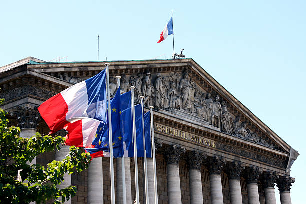 assemblée nationale in paris - frankreich stock-fotos und bilder