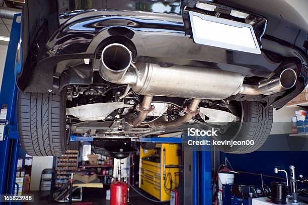 Auto Repair Stock Photo - Download Image Now - Exhaust Pipe, Car, Repairing