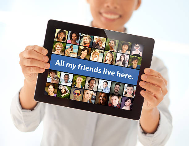 Virtual Friendship stock photo