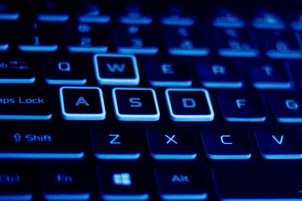 istock Closeup of laptop keyboard 1658379114