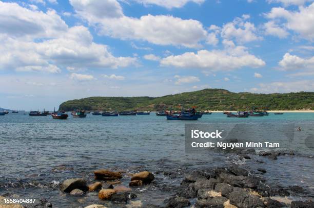 Cliffs By The Blue Sea Phu Yen Province Stock Photo - Download Image Now - Asia, Bay of Water, Beach