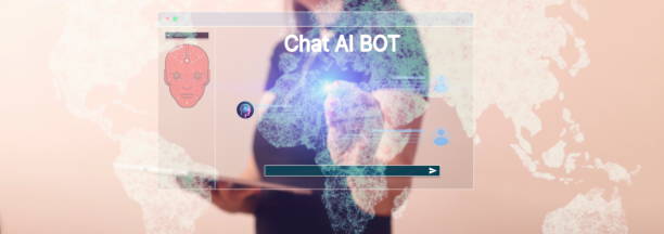 istock Businesswomen using a tablet chatting AI 1658415413
