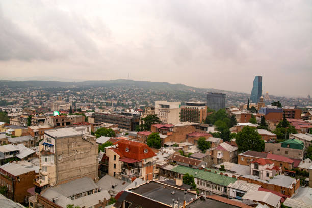 istock Panoramic view of Tbilisi from above, Georgia 1658458624