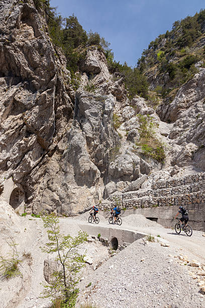 istock Mountainbiking on old military roads 165845941