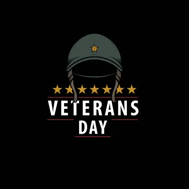 Vector illustration of social media feed design for veterans day