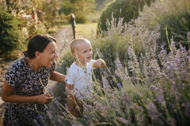 istock mother and son in lavender fields 1658490245