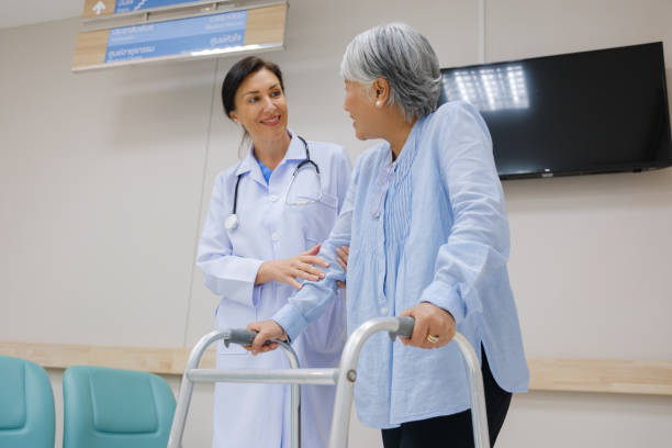 istock Doctor take care elderly patient. 1658494000
