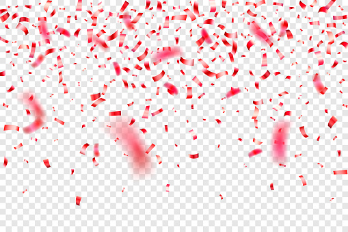 Vector realistic confetti. Carefully layered and grouped for easy editing.