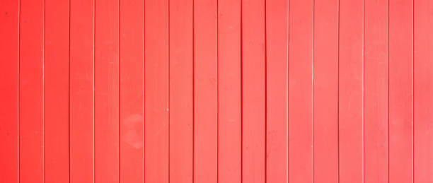 istock Bright red painted wooden planks texture, background 1658507596