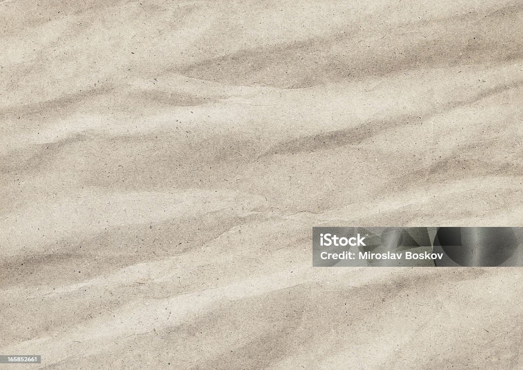 Hi-Res Marrone antico Kraft carta riciclata Texture Grunge schiacciato - Foto stock royalty-free di Carta