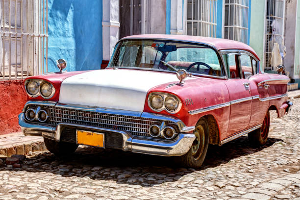 istock Classic old car in Trinidad 165853103