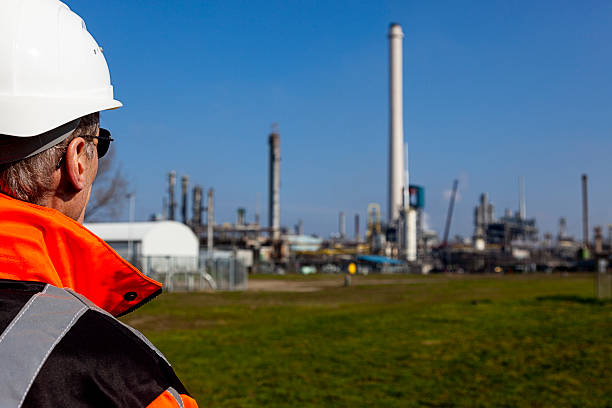istock Petrochemical industry inspector 165853105