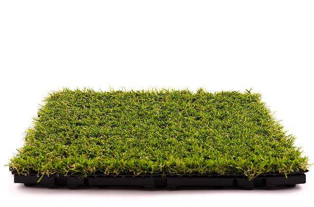Patch of Artificial Turf stock photo