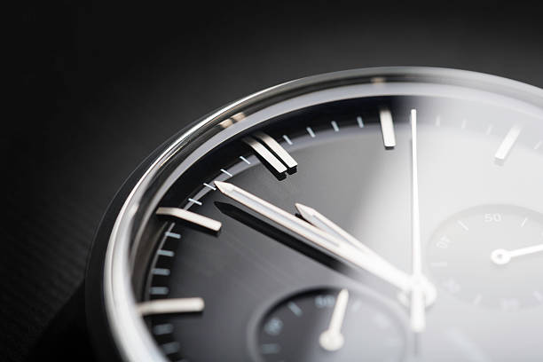 classic chronograph wristwatch classic chronograph wristwatch close up wristwatch photos stock pictures, royalty-free photos & images