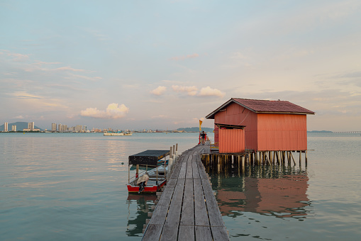 Georgetown Tan Jetty in Penang island, Malaysia