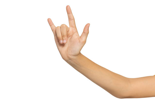 istock I love you, hand symbol, viewed from front isolated on white background. 1658622945