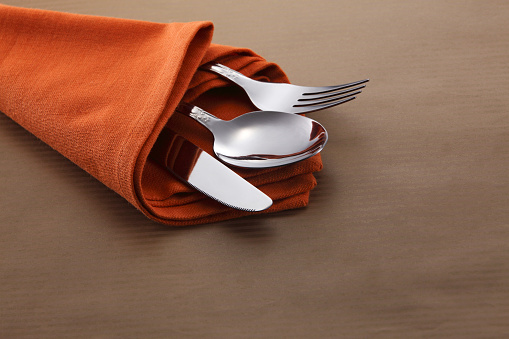table setting of the fork and spoon