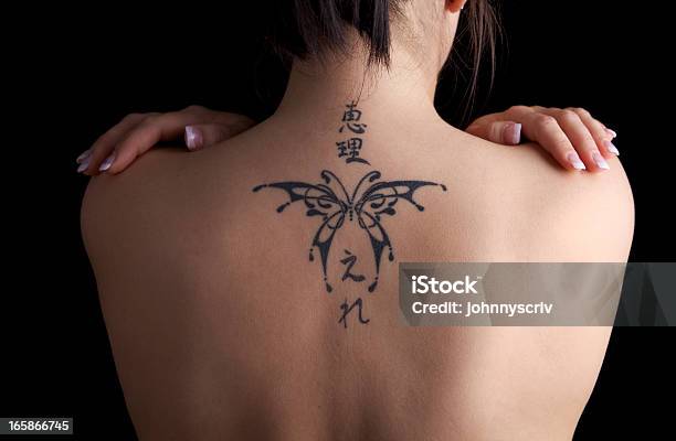 Tattoo Stockfoto und mehr Bilder von Rückansicht - Rückansicht, Tätowierung, Rücken