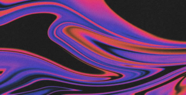 4K Beautiful color gradient background with noise. Abstract pastel holographic blurred grainy gradient banner background texture Colorful digital grain soft noise effect Nostalgia, vintage, retro
