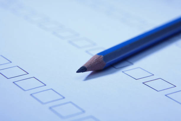 istock Checklist concept - checklist form paper and pencil 1658684432