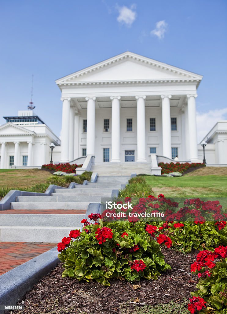Richmond, Virginia, USA State Capitol Richmond Virginia On A Summer Day Architectural Column Stock Photo