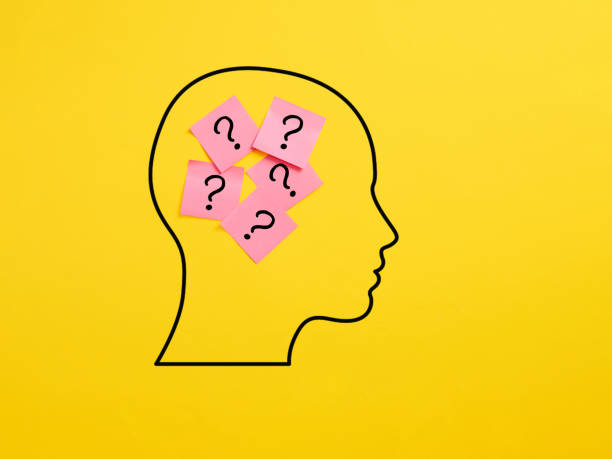 istock Confusion, query and uncertainty concept. Sticky note papers in a human head with question mark symbols. 1658687772