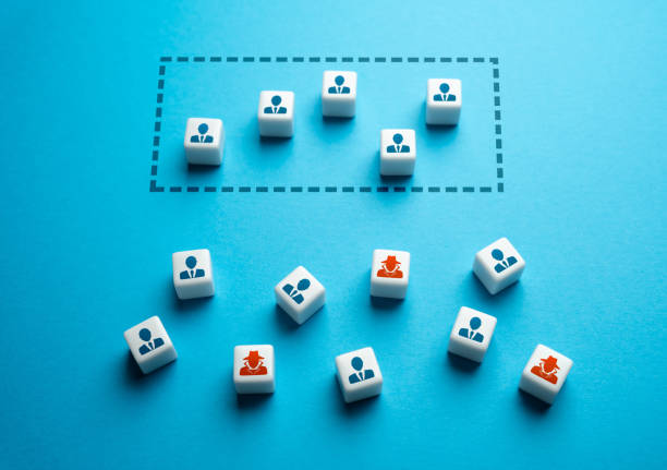 istock Selection of candidates and checking for links with competitors or intelligence agencies. 1658695913