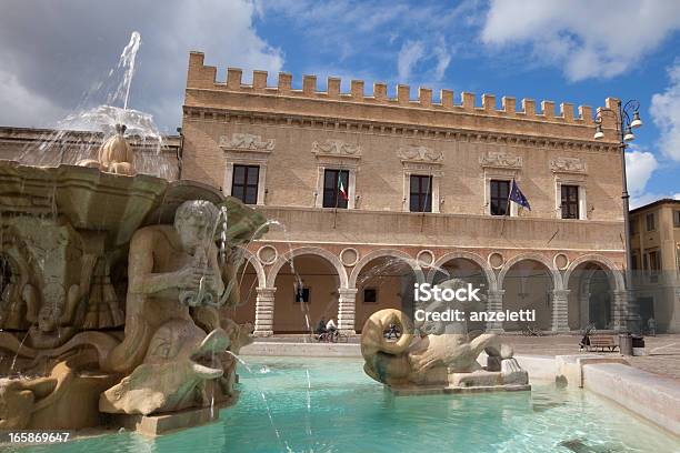 Piazza Del Popolo Pesaro Stock Photo - Download Image Now - Pesaro, Urbino, Italy