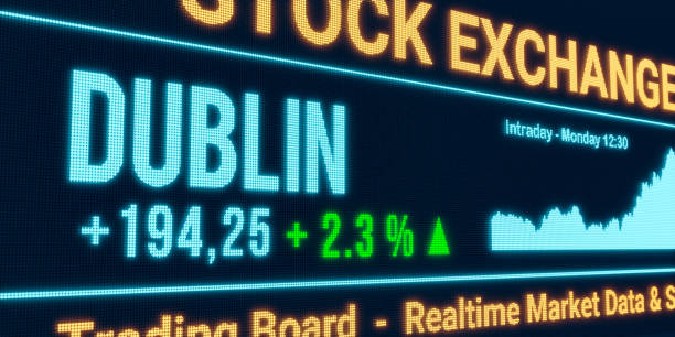 istock Dublin stock market moving up. 1658697420