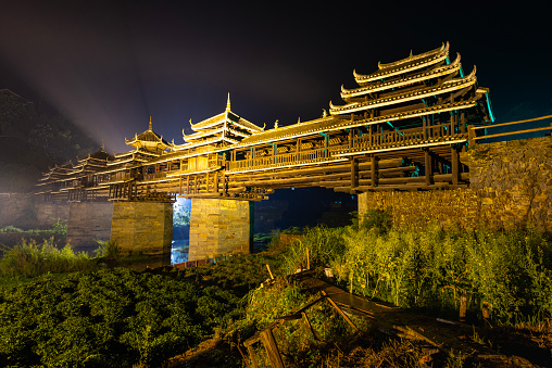 Wind and rain bridges are an import tradition of Dong minority people of China.