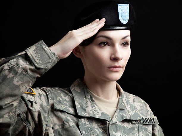 istock Female American Soldier 165874842