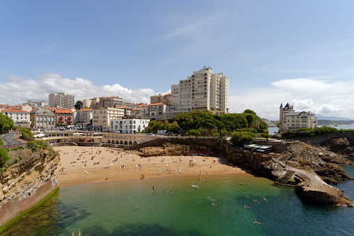 Biarritz is a city on the Bay of Biscay, on the Atlantic coast of France