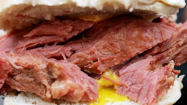 istock Brick Lane Beigel Bake, Corned Beef, London, England. 1658796569