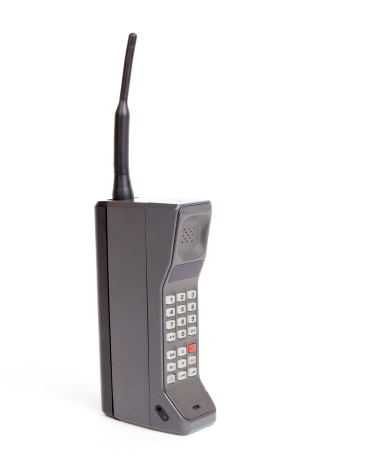 1980s brick retro phone- one of the earliest handheld models
