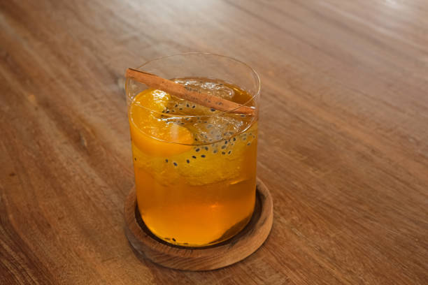 Chamomile tea with peach
