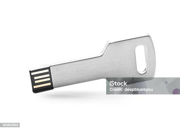 Usb フラッシュドライブ成形キーに白背景 - 鍵のストックフォトや画像を多数ご用意 - 鍵, USBスティック, USBケーブル