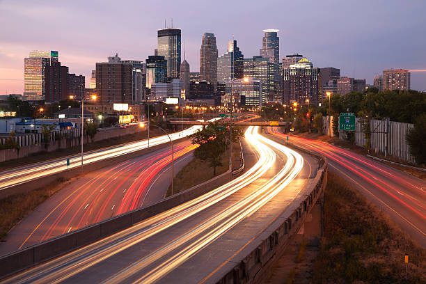 istock Minneapolis, Minnesota twilight cityscape. 165883970