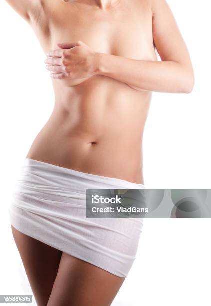 Chica Desnuda Perfecta Torso Foto de stock y más banco de imágenes de Abdomen - Abdomen, Abdomen humano, Adulto