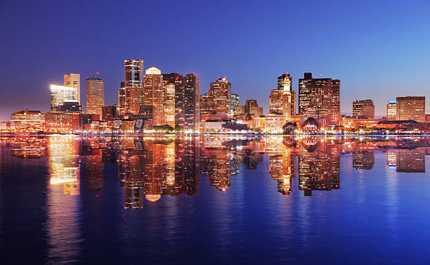 istock Beautiful Boston City Highlights Reflection 165885683