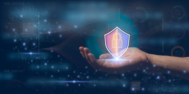 istock Hand holding padlock in concept of cyber security and internet privacy data protection, protecting business and financial data to protect personal information on digital devices, data governance 1658857033