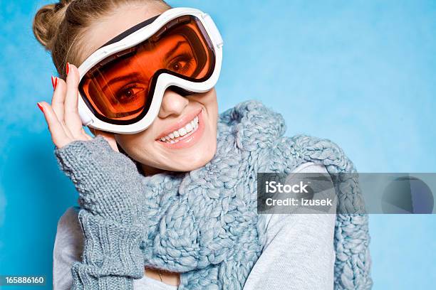 Winter Girl Stock Photo - Download Image Now - Fashion Model, Looking At Camera, Ski
