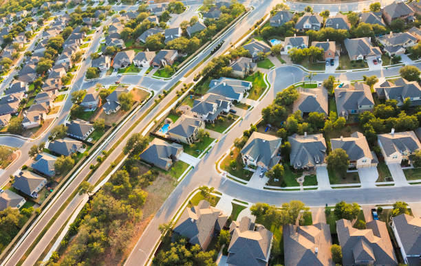 Aerial View of the Suburbs
