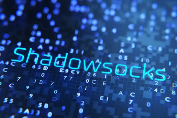 Photo of Shadowsocks technology to bypass government censorship. Concept of the secure protocol Shadowsocks. 3d render.