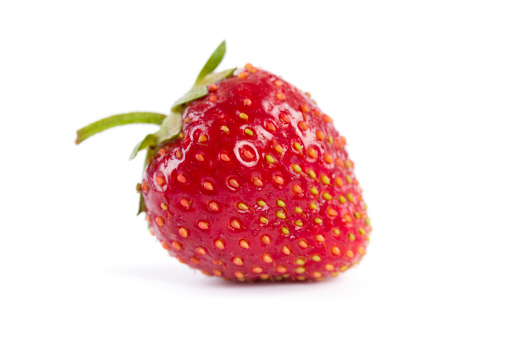 fresh strawberry on white background