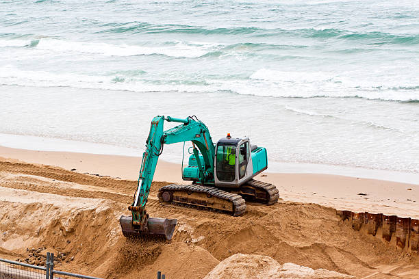 Construction on beach