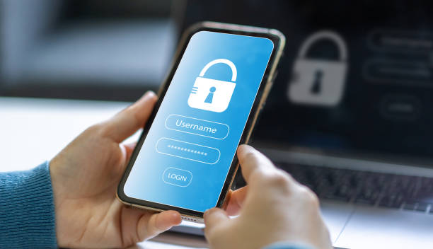 istock People use phone security scanning protect concept, technology digital futuristic, username, privacy, privacy login, password, cyber security, cloud online technology to protect client IT lock.security 1658914784