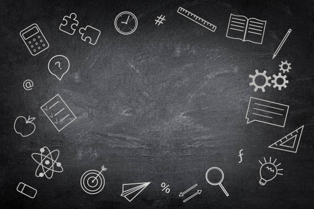 istock Education concept on school blackboard background 1658923226